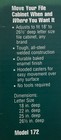 Steel Works Metal File Cabinet Caddy 15    Wide   18  To 26 5 d  Black Model 172