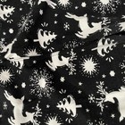 Christmas Leggings Womens Xl Black White Reindeer Snowflake Print