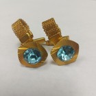 Vintage Cufflinks Gold Tone Metals  