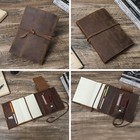 Vintage Leather A5 Notebook Cover Crazy Horse Multi-slot Handmade Organizer