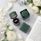 Small Ring Box Vintage Antique Tiny Mini Leather Engagement Box Unique Cool S   