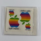 Sealed Vintage Apple Computer Rainbow Logo Sticker Sheet Japanese Macintosh Nos
