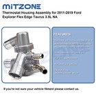 Thermostat Housing Assembly For 2011-2019 Ford Explorer Flex Edge Taurus 3 5l Na