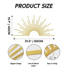 Gold Metal Sun Wall Decor 31 5x15 7 Modern Geometric Sculpture Art