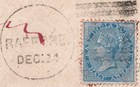 India 1873 Qv Cover Sc a7 31 1 2a blu open Lips mailed  raipure Cg To Nagpure Mh