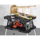 Folding Table Work Bench For Miter Saw Stand   Included 12 Inch Wood Clamps N56