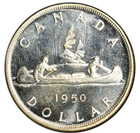 Canada George Vi Silver Dollar 1950 Swl - Pcgs Ms-64
