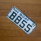 1971 Boat New Hampshire Nh License Plate Vintage Automobile Classic Car Yacht