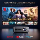 Alvar V800p 4k Projector Wifi 6 Bluetooth Netflix Video Movie Led Home Theater