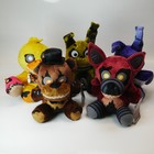 Jazwares Nightmare Five Nights At Freddys Fnaf Wave 3 Full Set 5 Plush Gitd Eyes
