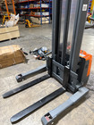 Apollolift Used 3300lbs Full Electric Pallet Stacker Walkie Straddle Legs 118 