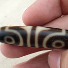 Antique Himalayan Tibetan 4 Eyes Agate Dzi Bead Amulet