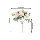 4 Blush 11  Daisy Bushes Faux Silk Flowers Wedding Party Events Home Supplies