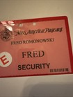 Miss America Pageant Official Security Pass