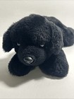 Fao Schwarz Plush Dog Black Lab Puppy Laying Flat Floppy Stuffed Animal 17   