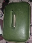 1960 s-1970 s Vintage Green Hard-shell Train Case Or A Cosmetic Vanity Suitcase