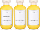     3 Pk Travel Shampoo Bottle Empty Plastic Squeeze Bottles 6 8oz With Flip Cap