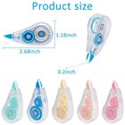 Huiruso 10 Pack White Out Correction Tape  Colorful Mini Whiteout Tape For Sc   