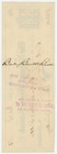 Rn-g1 National Bank Of Newark  Delaware Bank Check  1883