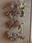 Vintage Mid-century Modern Faceted Lucite Or Acrylic Grape Cluster Home Decor