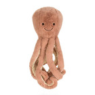 Jellycat Nwt Odell Large Pink Octopus Plush Toy With Deluxe Carry Bag