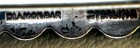 Vintage Sterling Silver  Marked Diamond Bar Pin brooch W  13 Rhinestones 3 9 Gr