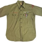 Vintage 50   s Boy Scouts Of America Full Uniform With Badge Sash And Badges  L