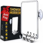 Fogless Shower Mirror For Shaving With Suction Cup   Removable Razor Holder - Sh