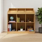 9-cube Wooden Storage Bookcase  Open Shelf Cabinet  Modern Bookshelf Organizer