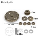 Front   Rear Differential Gear Set For 1 10 Tamiya 22049 Xv02 Mb01 Bt01 Xmo1