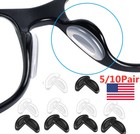 10-20x Anti-slip Silicone Stick On Nose Pads For Eyeglasses Sunglasses Glasses