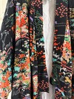 Vtg Silk Japan Made Belted Lined Kimono Cover Up Robe