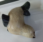 Vintage Hardwood Hand Carved Seal Wooden Figure Statue