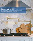 Deck Mount Pot Filler Faucet Arcora Solid Brass Pot Filler Brushed Gold Kitchen