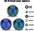 Gear Sphere  3d Printed Gearsphere - The Steampunk Whirling Wonder Green 