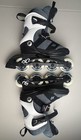 K2 Alexis 80 Pro Inline Skates Womens 7 White Blue Breast Cancer Roller Blades