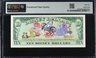 2002  10 Disney Dollar Tinkerbell Pmg 65 Epq Disneyland Block A-a