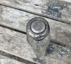 1888 Hallmarked Sterling Silver Top Cut Glass Hat Pin Jar