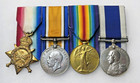 British General Service Medals World War I R m a  Gunner 11710 James Roberts