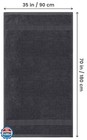 Utopia Towels Luxurious Jumbo Bath Sheet 2 Piece  600 Gsm  35 By 70 Inches  1