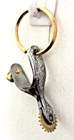 Formay 169909 Western Np Etched Spur Key Chain App  2 x1   cowboy