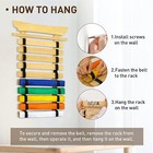 Display Taekwando Karate Belt Holder 8 Martial Arts Belts Wall Hanging Gift Kids