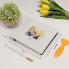 Self-adhesive Photo Album For 4x6  5x7  8x10 Pictures - 40 Pages  White