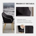 Modern Upholstered Dining Chairs Set Of 2 Kitchen Lounge Furniture Home Decor