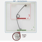4 Pack Morvat 6x6 Adjustable Spring Access Panel For Drywall   Ceiling