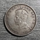 Australia 1 Florin 1927 Silver Coin George V Opening Of Old Parliament House 