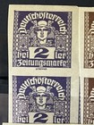 German Austria - First Republic 1919 - 1920  Newspaper Stamps  Set Of Mnh Blocks