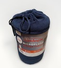 New Sunbeam Microplush Navy Blue Heated Electric Throw Blanket 50in X 60in