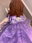 Silly Puppets 14in Full Body Princess Girl Puppet Purple Dress W  Metal Arm Rod
