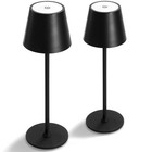 2 Pack Cordless Table Lamp portable Led Desk Lamp  5200mah Battery Operated  3 
